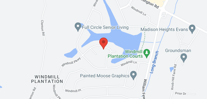 map of 5337 Windmill Evans, GA 30907